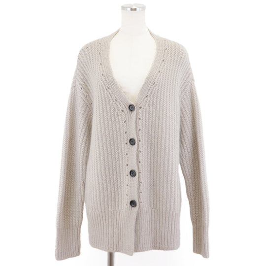 FOXEY cardigan 65% cashmere, 19% mohair Beige Frost Forest Mist Women No description Used Authentic