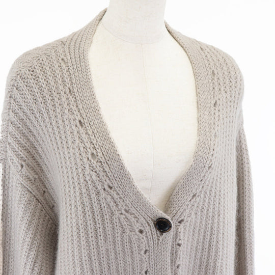 FOXEY cardigan 65% cashmere, 19% mohair Beige Frost Forest Mist Women No description Used Authentic