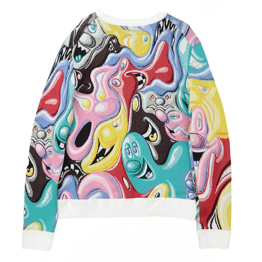 Dior knit [Outer material] 60% cotton, 37% polypropylene multicolor mens XL Used Authentic