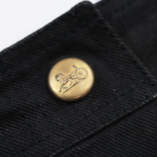 CELINE skirt cotton 100% black Women 36 Used Authentic