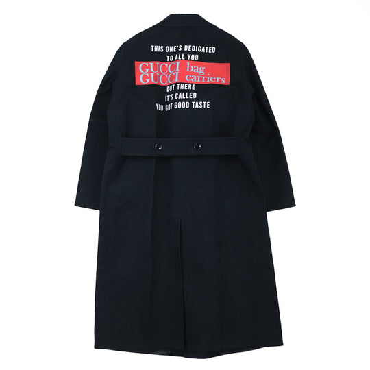 GUCCI coat Lining: 100% cotton [Outer fabric] 100% cotton black 672781 ZAIA9 mens 46 Used Authentic
