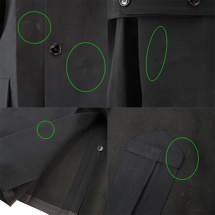 GUCCI coat Lining: 100% cotton [Outer fabric] 100% cotton black 672781 ZAIA9 mens 46 Used Authentic