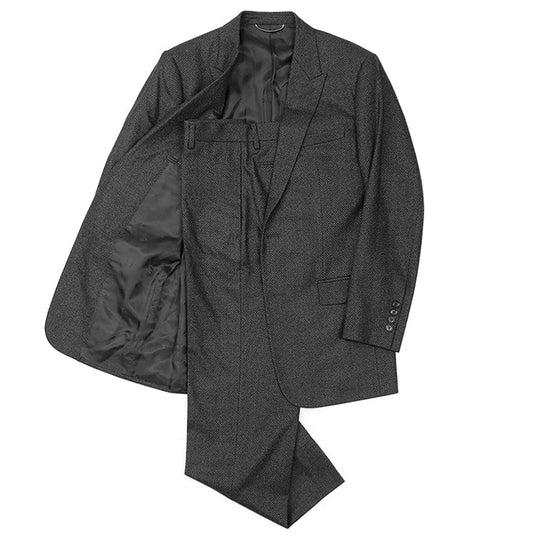 Dior suit [Outer material] 92% wool, 8% cashmere [Lining] 100% cupra gray mens 46R Used Authentic