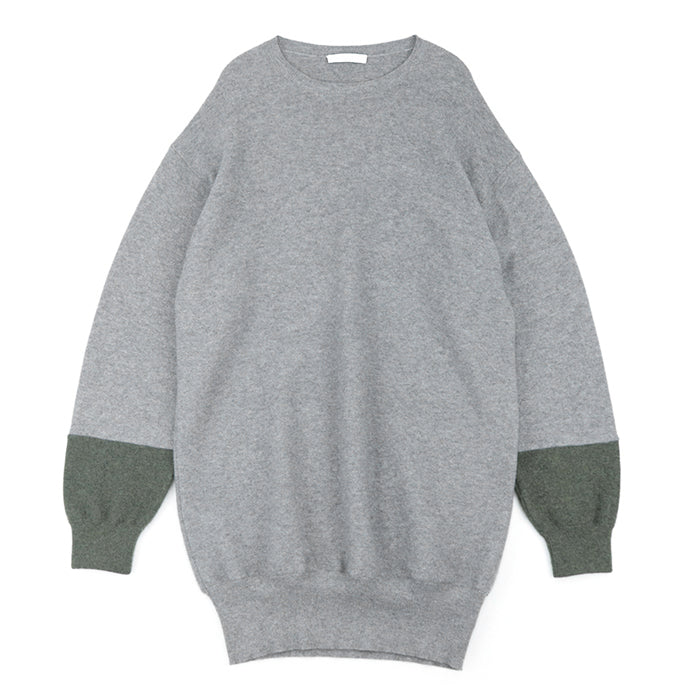 CELINE knit Cashmere 100% Gray khaki Women M Used Authentic