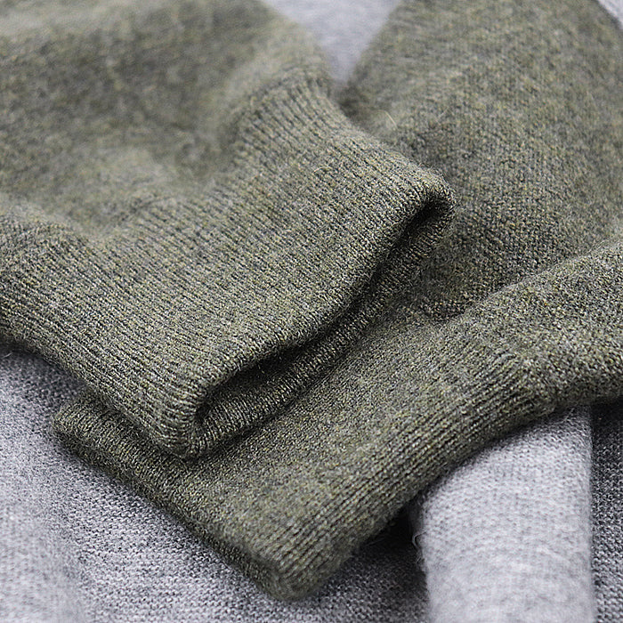 CELINE knit Cashmere 100% Gray khaki Women M Used Authentic
