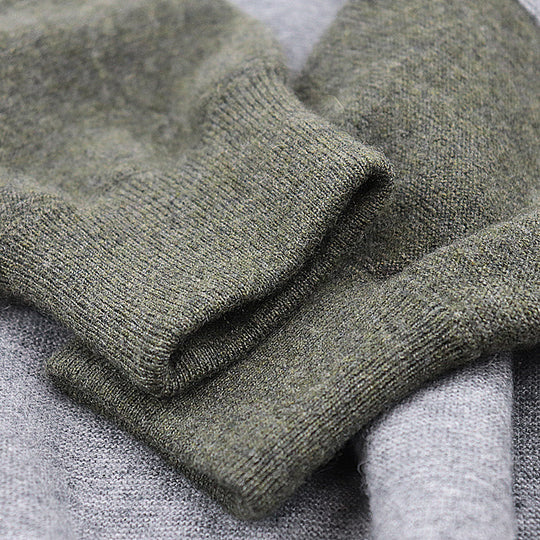 CELINE knit Cashmere 100% Gray khaki Women M Used Authentic