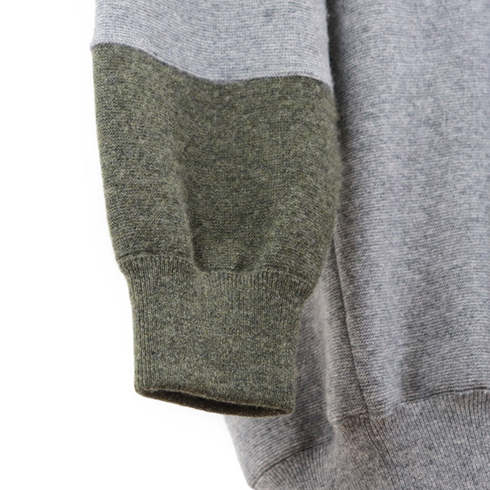 CELINE knit Cashmere 100% Gray khaki Women M Used Authentic