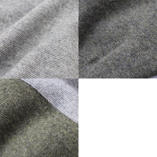 CELINE knit Cashmere 100% Gray khaki Women M Used Authentic