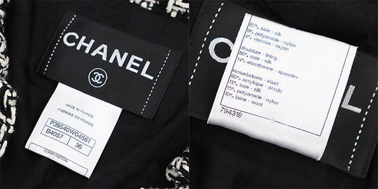 CHANEL coat Silk 87%, Polyamide 9%, Acrylic 60%, Silk 15%, Nylon 15%, Wool 10% [Lining] Silk 86%, Elastane 14% multicolor Women 36 Used Authentic