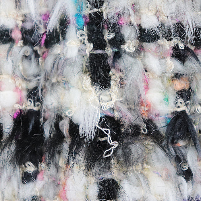 CHANEL coat Silk 87%, Polyamide 9%, Acrylic 60%, Silk 15%, Nylon 15%, Wool 10% [Lining] Silk 86%, Elastane 14% multicolor Women 36 Used Authentic