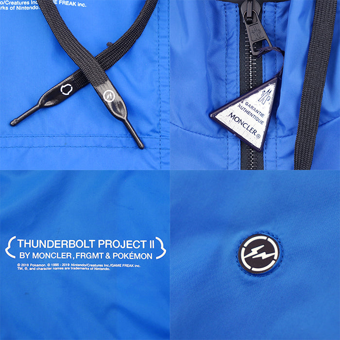 MONCLER Blouson [Outer material] 100% nylon [Lining] 100% nylon blue mens 1 Used Authentic