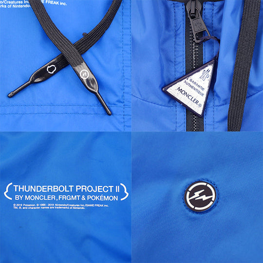 MONCLER Blouson [Outer material] 100% nylon [Lining] 100% nylon blue mens 1 Used Authentic