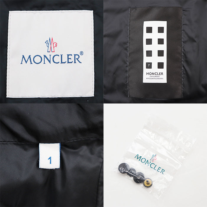 MONCLER Blouson [Outer material] 100% nylon [Lining] 100% nylon blue mens 1 Used Authentic