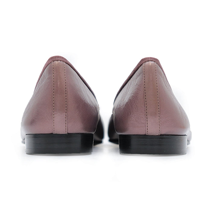 CHANEL pumps Lamb leather Metallic purple ballerina Flat Bicolor Captue COCO Mark Women 35 2/1 C Used Authentic