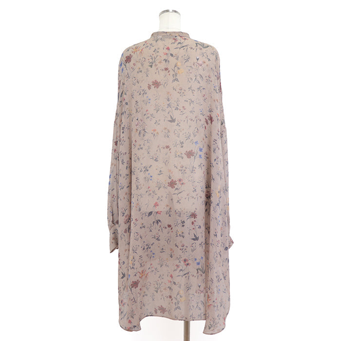 Christian Dior blouse 100% silk Brown beige Women 40 Used Authentic