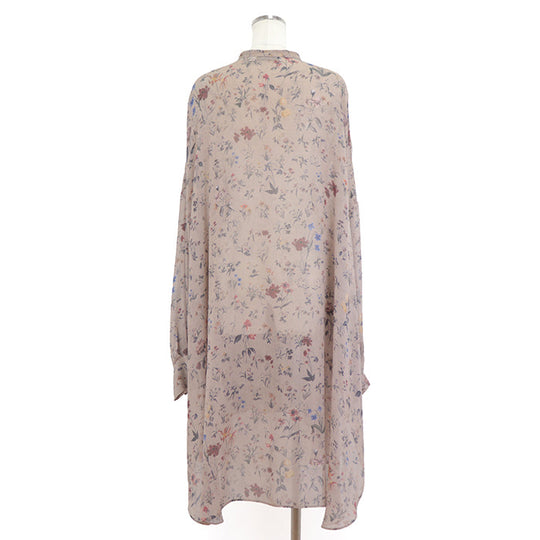 Christian Dior blouse 100% silk Brown beige Women 40 Used Authentic