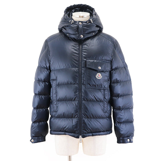 MONCLER Down jacket [Outer material] 100% nylon [Lining] 100% nylon [Filling] 90% down, 10% feather Navy mens 1 Used Authentic