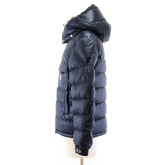 MONCLER Down jacket [Outer material] 100% nylon [Lining] 100% nylon [Filling] 90% down, 10% feather Navy mens 1 Used Authentic