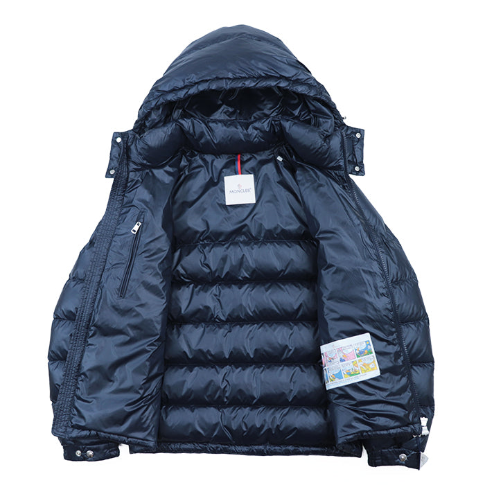 MONCLER Down jacket [Outer material] 100% nylon [Lining] 100% nylon [Filling] 90% down, 10% feather Navy mens 1 Used Authentic