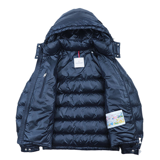 MONCLER Down jacket [Outer material] 100% nylon [Lining] 100% nylon [Filling] 90% down, 10% feather Navy mens 1 Used Authentic
