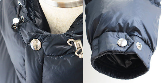 MONCLER Down jacket [Outer material] 100% nylon [Lining] 100% nylon [Filling] 90% down, 10% feather Navy mens 1 Used Authentic