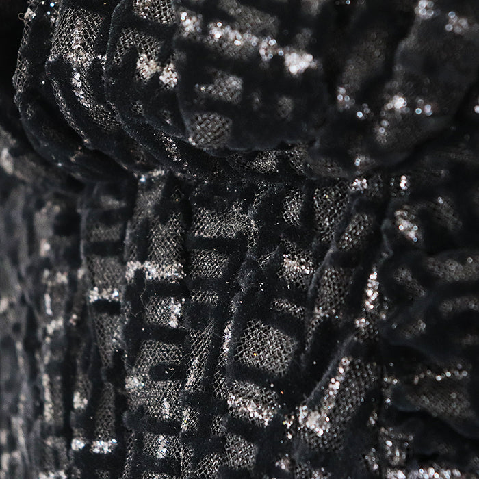 CHANEL one piece 67% viscose, 22% polyester [lining] 100% silk black Women 40 Used Authentic
