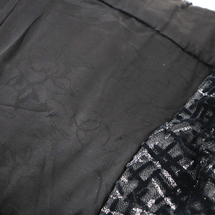 CHANEL one piece 67% viscose, 22% polyester [lining] 100% silk black Women 40 Used Authentic
