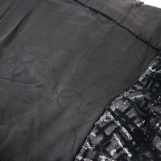 CHANEL one piece 67% viscose, 22% polyester [lining] 100% silk black Women 40 Used Authentic