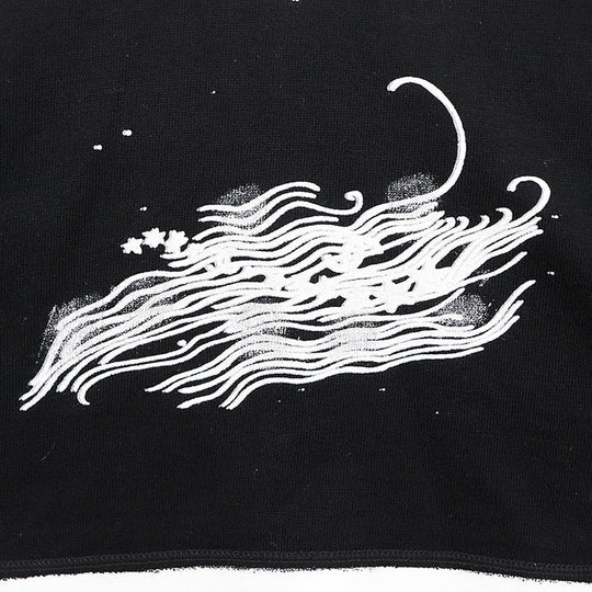 CHANEL Cut cotton 100% Black White Women 38 Used Authentic