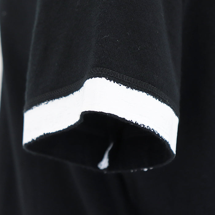 CHANEL Cut cotton 100% Black White Women 38 Used Authentic
