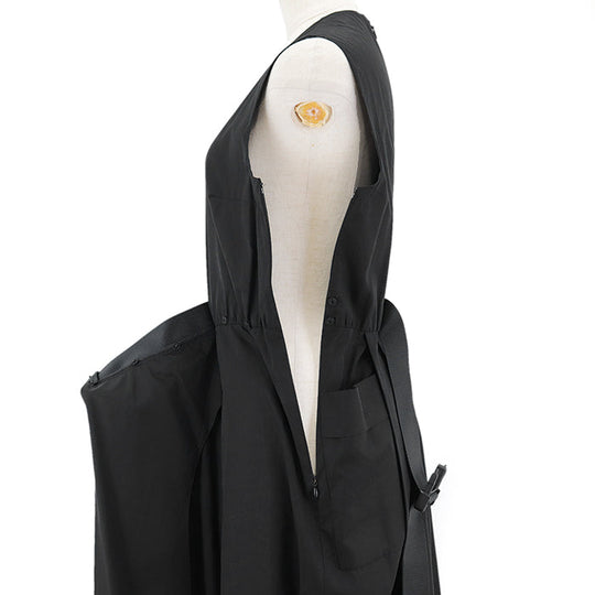 PRADA one piece cotton 100% black Women 36 Used Authentic
