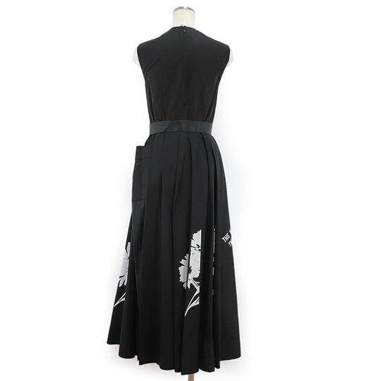 PRADA one piece cotton 100% black Women 36 Used Authentic