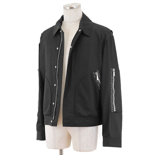 Dior Blouson [Outer fabric] 72% cotton, 28% nylon [Lining] 100% cupra [Other fabric] 100% cotton black Jacket mens 48 Used Authentic