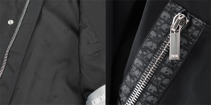 Dior Blouson [Outer fabric] 72% cotton, 28% nylon [Lining] 100% cupra [Other fabric] 100% cotton black Jacket mens 48 Used Authentic