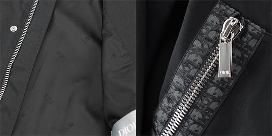 Dior Blouson [Outer fabric] 72% cotton, 28% nylon [Lining] 100% cupra [Other fabric] 100% cotton black Jacket mens 48 Used Authentic