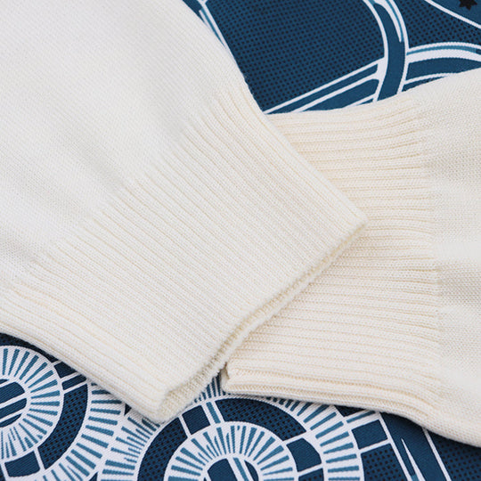 HERMES one piece 100% silk, 100% wool blue Women 36 Used Authentic