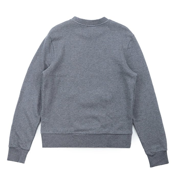 MONCLER sweat 100% cotton, embroidered part: 100% polyester [Rib] 90% cotton, 10% polyurethane gray mens S Used Authentic
