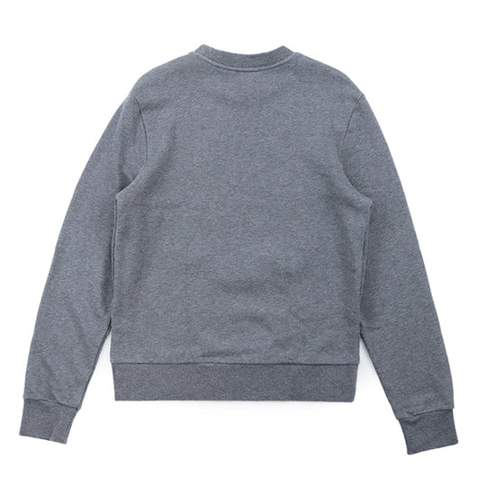 MONCLER sweat 100% cotton, embroidered part: 100% polyester [Rib] 90% cotton, 10% polyurethane gray mens S Used Authentic