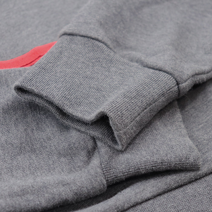 MONCLER sweat 100% cotton, embroidered part: 100% polyester [Rib] 90% cotton, 10% polyurethane gray mens S Used Authentic
