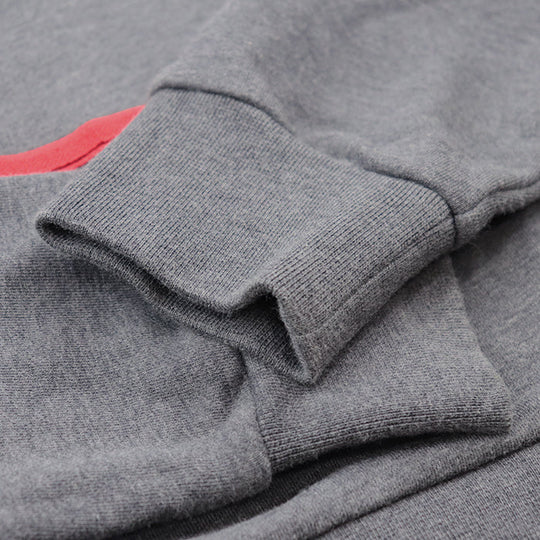 MONCLER sweat 100% cotton, embroidered part: 100% polyester [Rib] 90% cotton, 10% polyurethane gray mens S Used Authentic