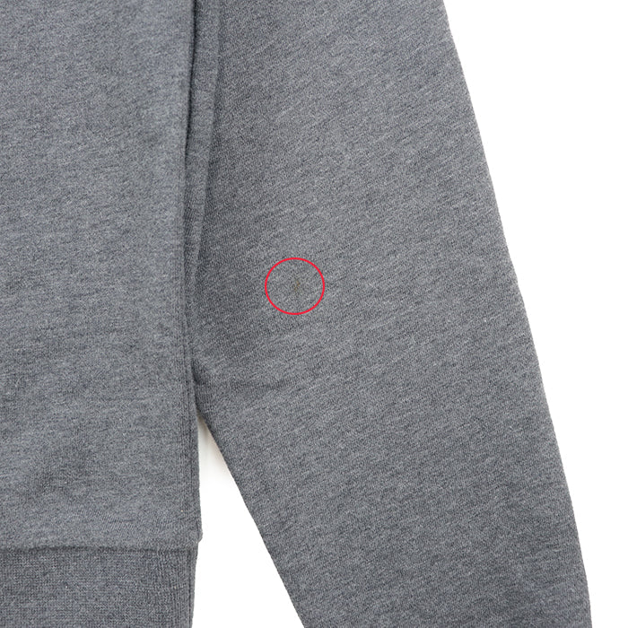 MONCLER sweat 100% cotton, embroidered part: 100% polyester [Rib] 90% cotton, 10% polyurethane gray mens S Used Authentic