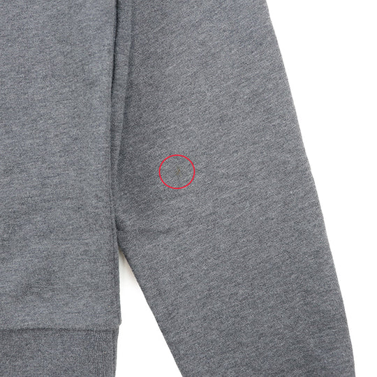 MONCLER sweat 100% cotton, embroidered part: 100% polyester [Rib] 90% cotton, 10% polyurethane gray mens S Used Authentic