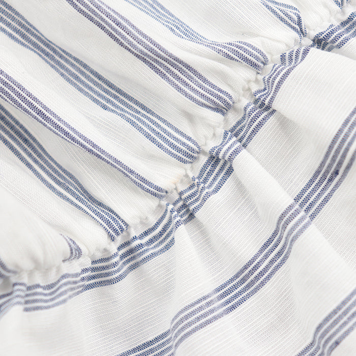 CELINE one piece [Outer material] 50% cotton, 50% linen [Lining] 100% cotton White blue Women 38 Used Authentic