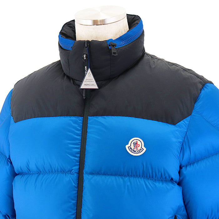 MONCLER Down jacket [Outer fabric] 100% nylon; [Lining] 100% nylon; [Filling] 90% down, 10% feather; [Other fabric] (Yoke) 100% nylon; [Collar] 100% nylon blue-black mens 2 Used Authentic