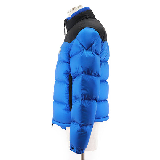 MONCLER Down jacket [Outer fabric] 100% nylon; [Lining] 100% nylon; [Filling] 90% down, 10% feather; [Other fabric] (Yoke) 100% nylon; [Collar] 100% nylon blue-black mens 2 Used Authentic