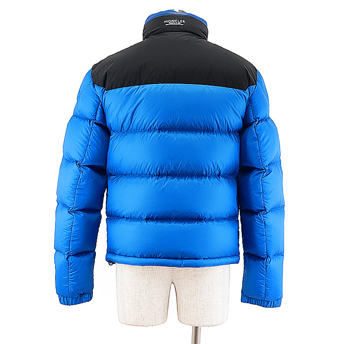 MONCLER Down jacket [Outer fabric] 100% nylon; [Lining] 100% nylon; [Filling] 90% down, 10% feather; [Other fabric] (Yoke) 100% nylon; [Collar] 100% nylon blue-black mens 2 Used Authentic
