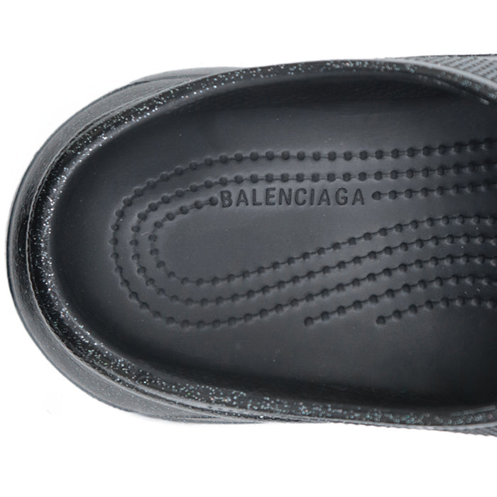 BALENCIAGA Sandals rubber black Women 37 Used Authentic