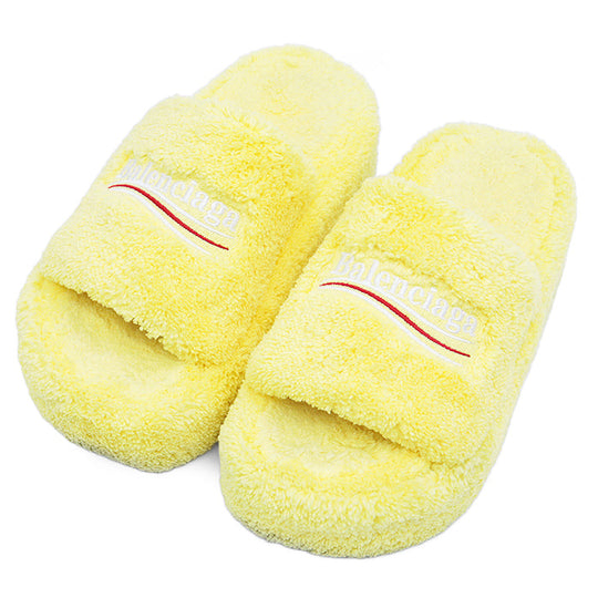 BALENCIAGA Sandals 90% polyester yellow Women 36 Used Authentic