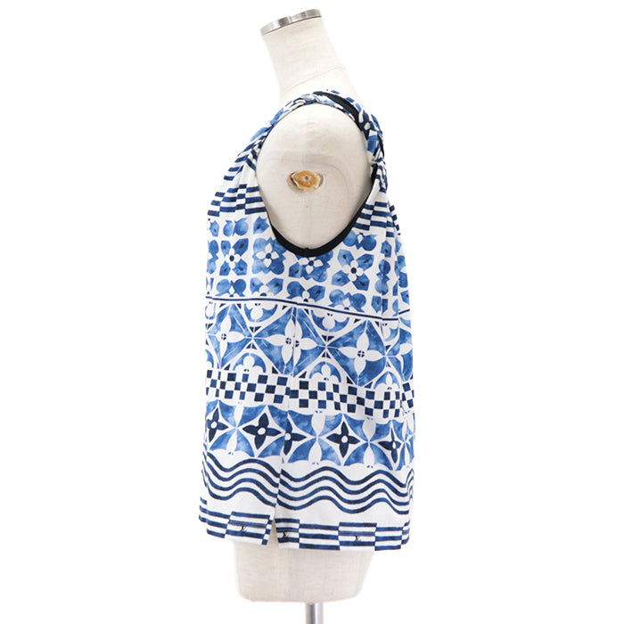 LOUIS VUITTON camisole Other: 100% cotton [Outer fabric] 100% cotton blue RW232W EEV FPTS13 Women Size not specified Used Authentic