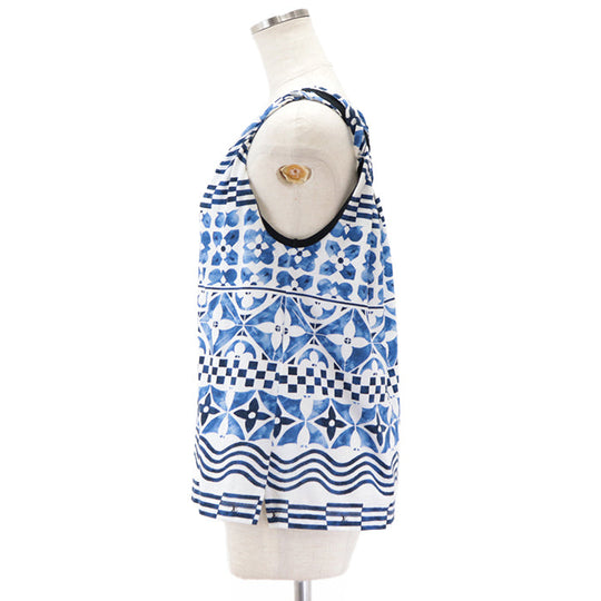 LOUIS VUITTON camisole Other: 100% cotton [Outer fabric] 100% cotton blue RW232W EEV FPTS13 Women Size not specified Used Authentic